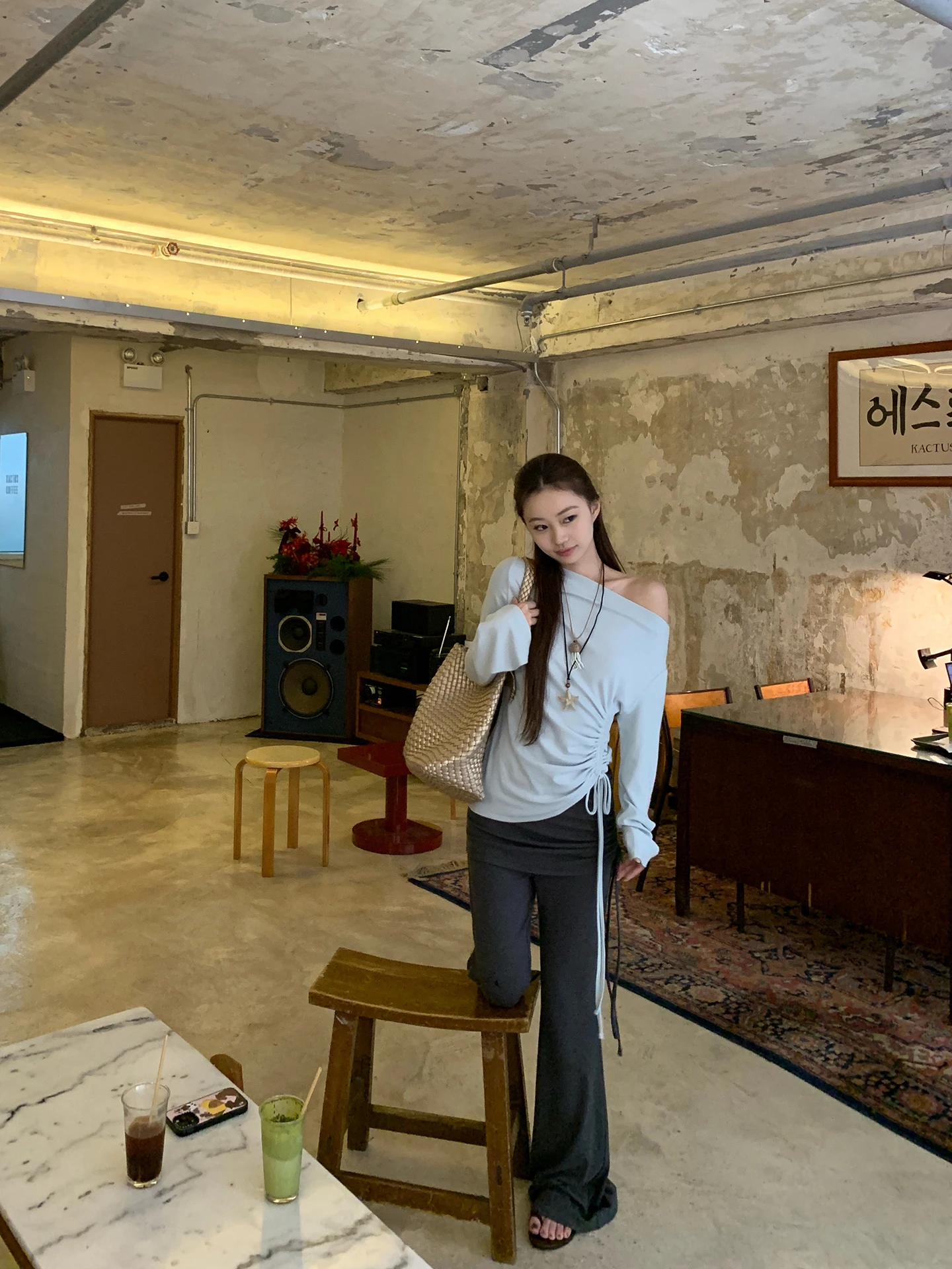 

ey Casual Wide Leg Pants Women's 2026 New Sle Korean Sle Flared Pants Commute Sle Low Waist Elastic Fabric Ladies Tro...