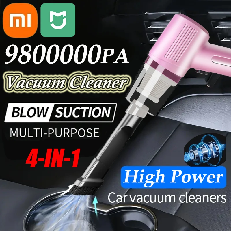 Xiaomi MIJIA 9800000 PA Vacuum Cleaner Blow-suction 2-in-1 High Power Vehicle Home Dual-use Vacuum Cleaner Mini Wireless Cleaner