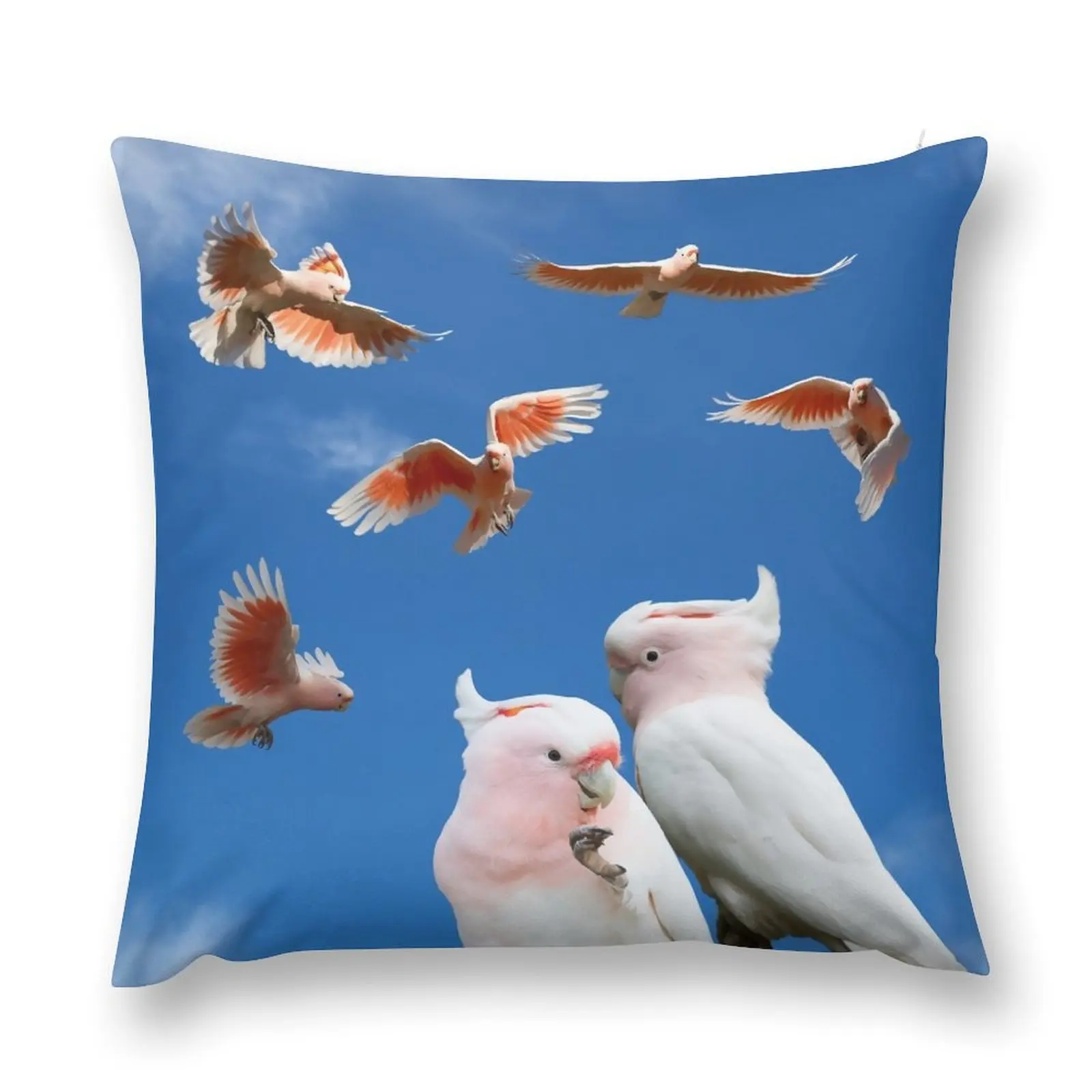 

Major Mitchell's Cockatoo Throw Pillow Rectangular Cushion Cover Cushions Sitting Cushion pillow