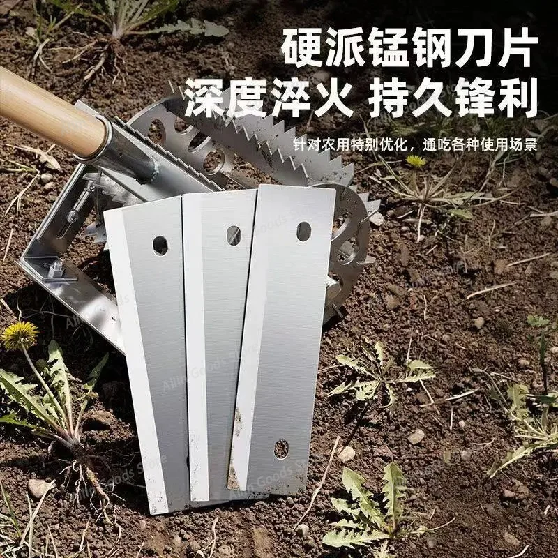 Roller Type Weeding Tool No Need To Bend Over Manual Weeding Integrated Soil Loosening Machine Hand Pushed Rolling Wheel Rake
