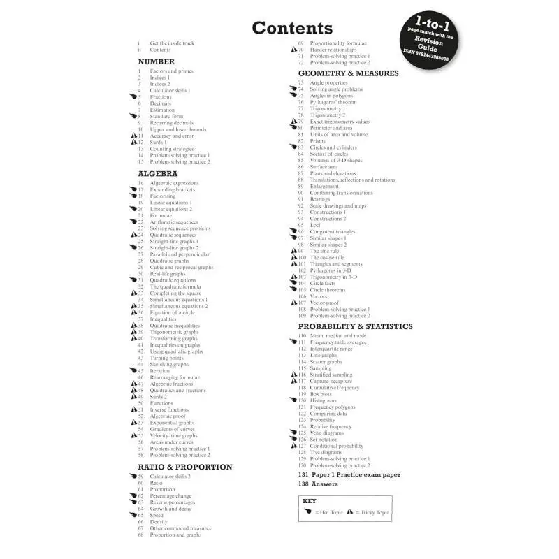 بيرسون مراجعة Edexcel GCSE الرياضيات أعلى مراجعة المصنف لعام 2025 و2026 امتحانات Navtej Marwaha 9781292210889