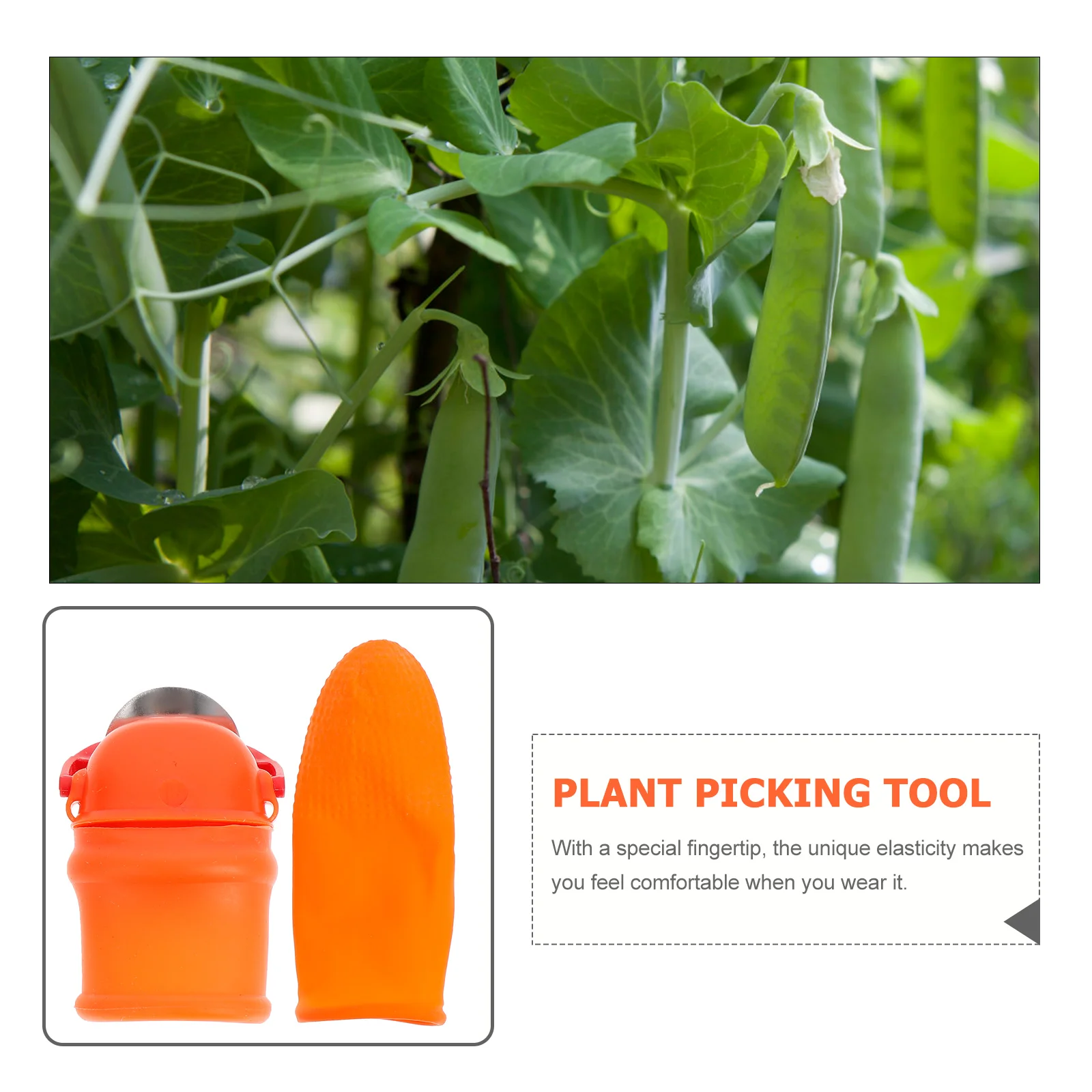 

1 Set Gardening Thumb Cutter Silicone Harvesting Plant Fruit Picking Pruning Vegetable Trimming Portable Efficient Cucumber