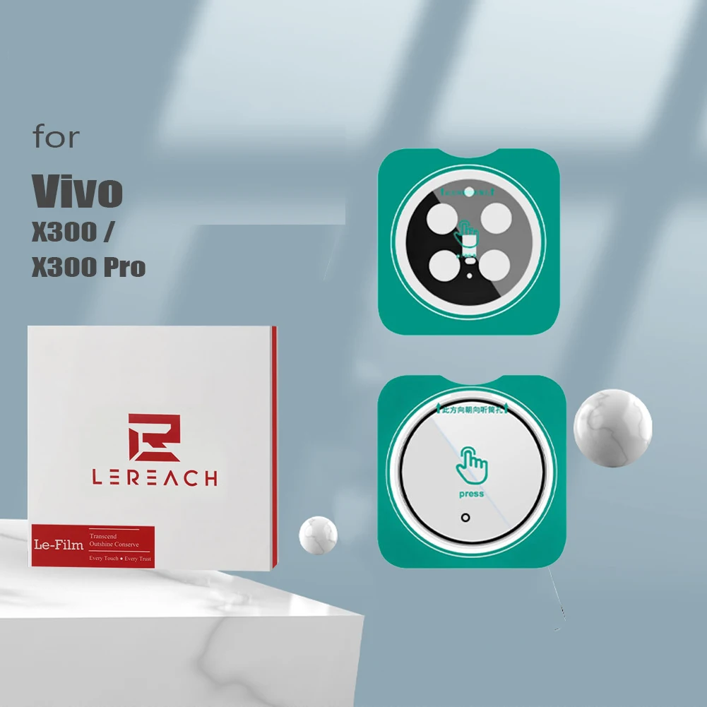 For Vivo X300 Pro / X300 2 pcs Lereach TF 2 pcs Ultrathin Tempered Glass Film Coverage Camera Screen Protector