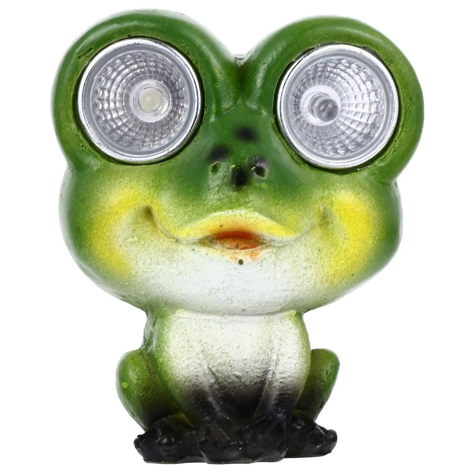 

Resin Frog Statues Solar Garden Lights Outdoor Pathway Lighting Patio Lawn Decor Solar Powered Energy Absorbs Sunlight Hours