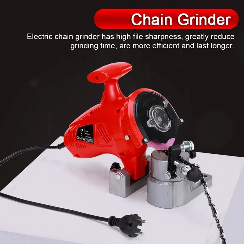 

220W Tabletop Electric Chain Grinder 7500rpm Pure Copper Motor Professional Sawchain Polisher Electric Chain File Grinding Tools