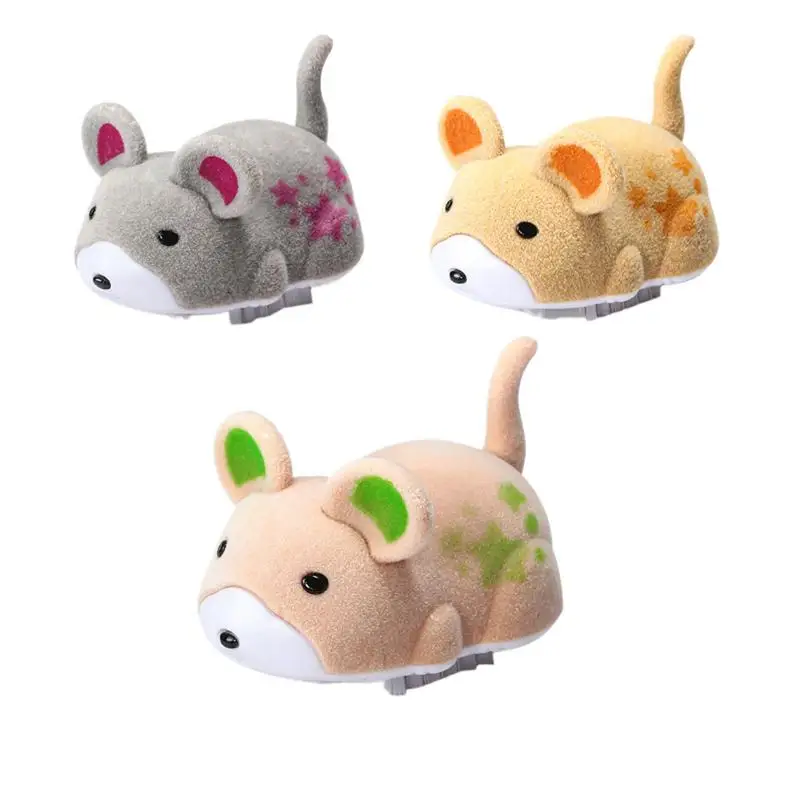 Simulation Interactive Mice Toy Fun Flocking Mouses Toy For Cats Dogs Electric Squeaky Hamster Cat Toy For Playtime And Pranks