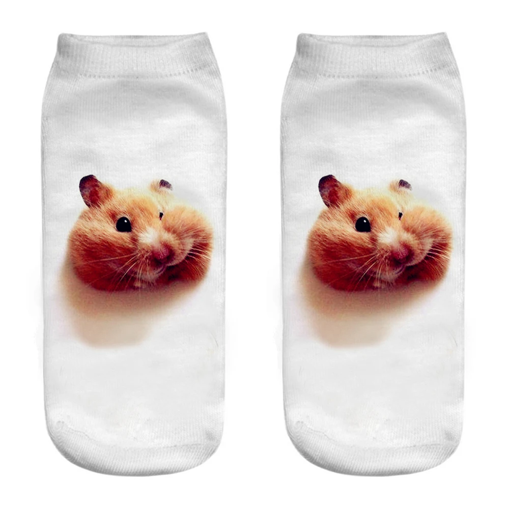 Modische Tiersocken 3D-gedruckt Lustige Kawaii Damen Niedliche Haustiere Fitness Hamster Socken Viele Stile Cool Dropship