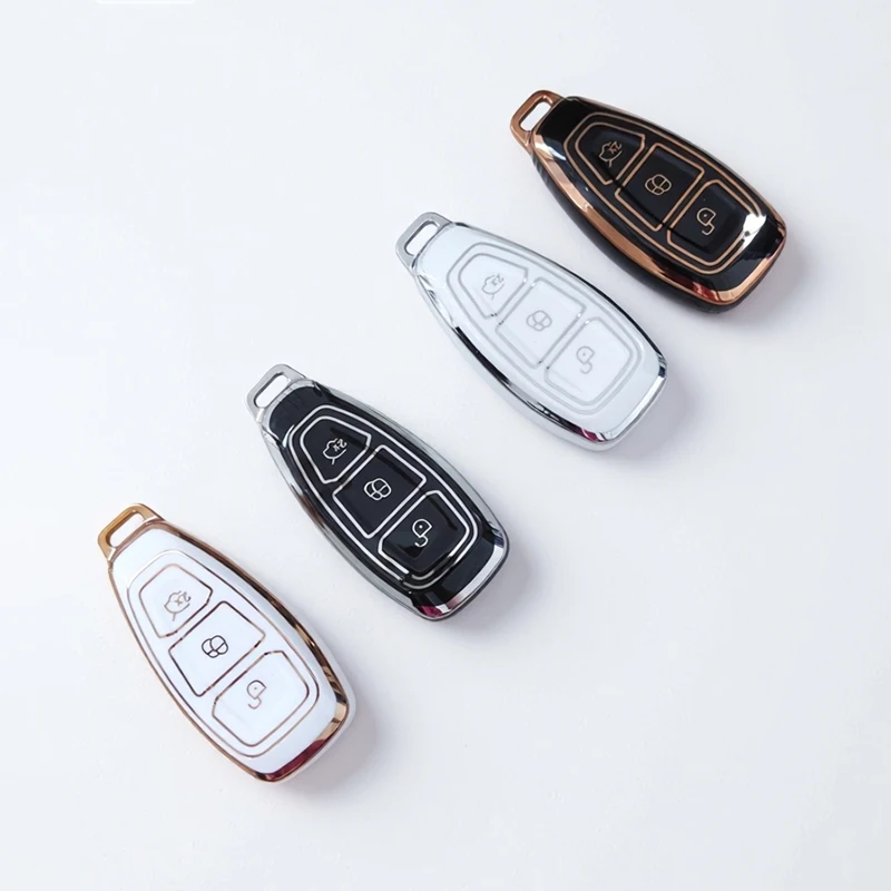 

Tpu Car Key Case for Ford Kuga Focus 3 4 ST Fiesta Mondeo MK3 MK4 Puma Fusion Ecosport Escape Key Cover Shell Car Accessories