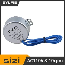 TYC-50 100-127V AC Synchronous Motor 8-10 RPM CW/CCW 4W Torque