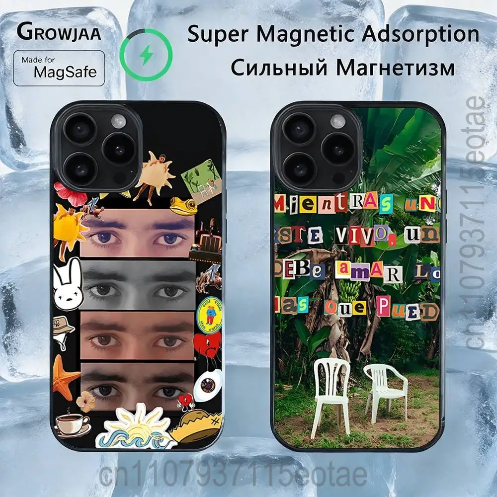 

DtMF B-Bad Bunny Singer Magnetic Case: Compatible with IPhone 17,16,15,14,13,12,11,Pro,Max,Plus,Mini,SE4,E