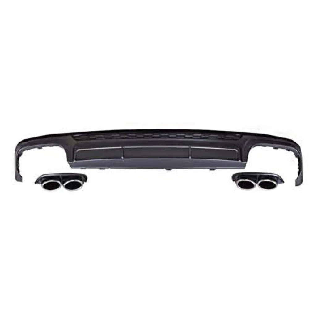 

Suitable for A6 S6 grade rear diffuser with plastic tip S6 S line rear lip, suitable Suitable for Audi