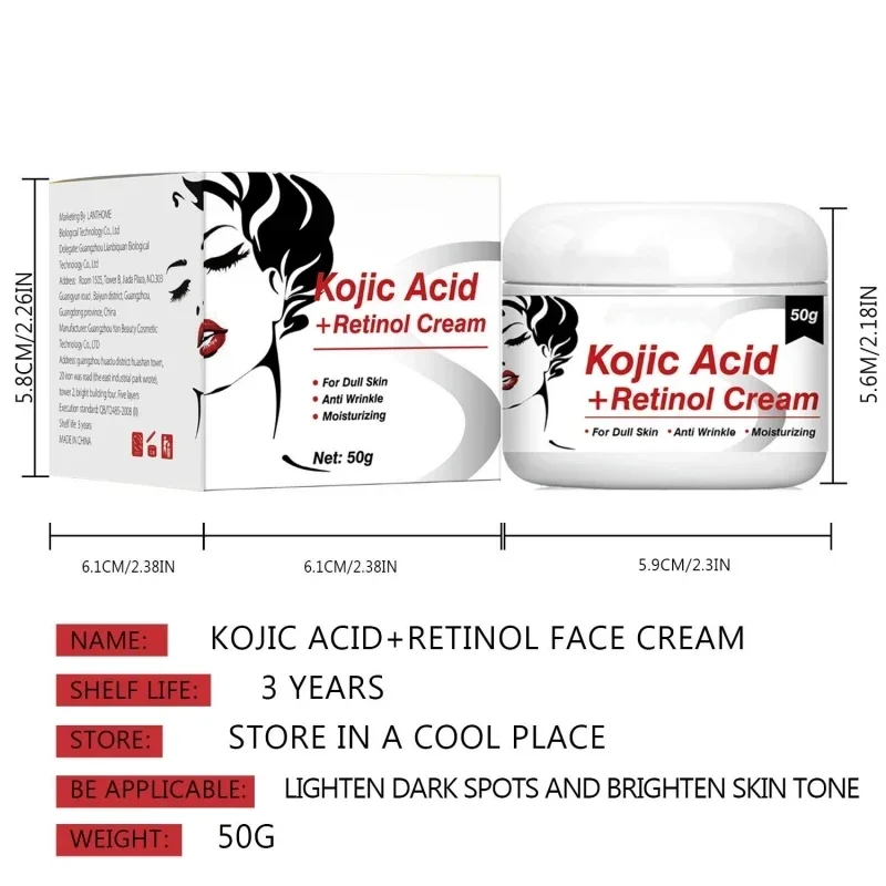 Facial Brightening Cream Reduces Pigment, Fades Dark Skin, Firms and Removes Fine Lines, Anti Aging Lotion