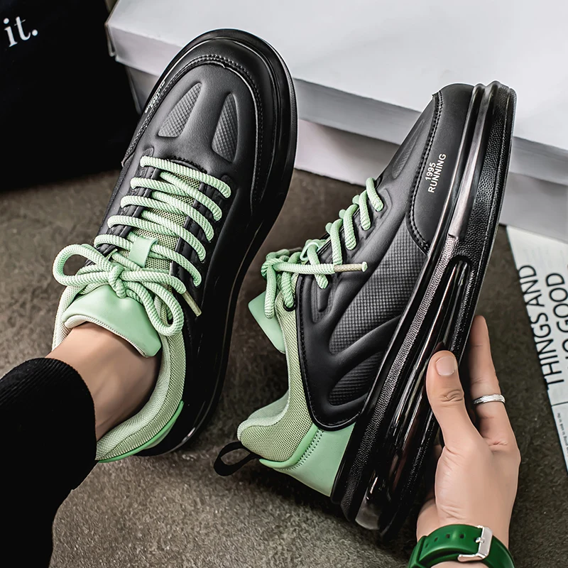 

Spring new low-top soft sole breathable shoes men match color all men fashion casual sports shoes