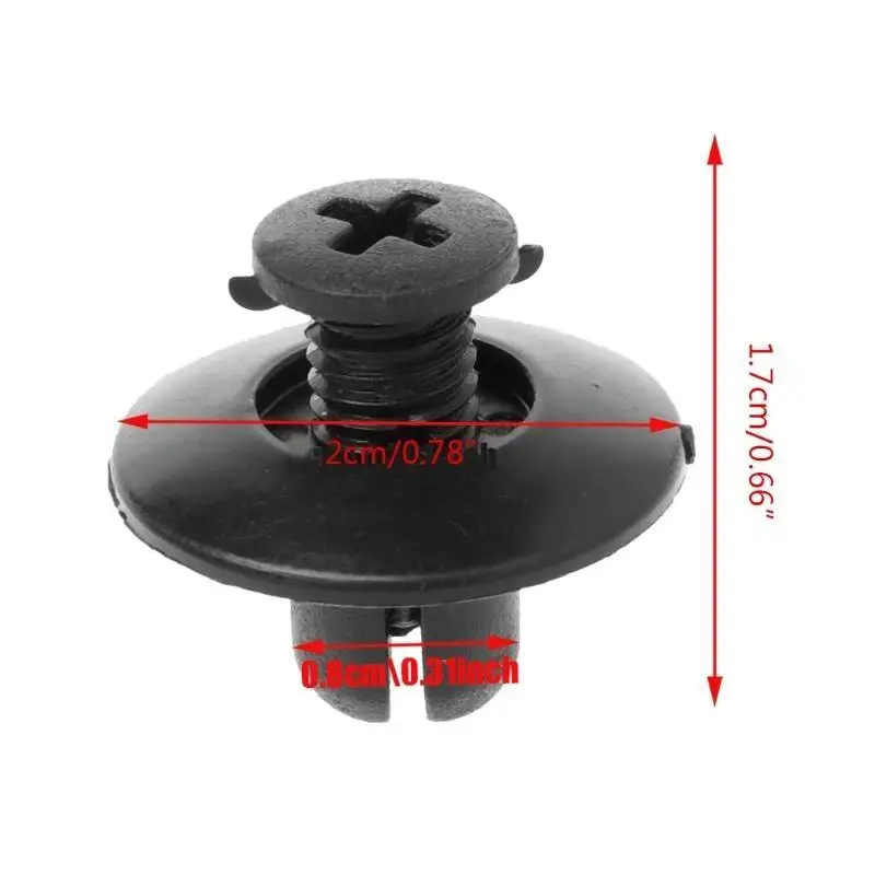30 Pcs Car 8mm for Fender Splash Guard Retainer Clip Fastener For for Accord fo