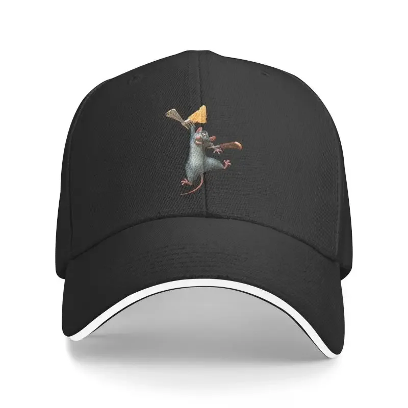 Custom Disney Ratatouille Chef Cartoon Baseball Cap Men Women Adjustable Dad Hat Outdoor