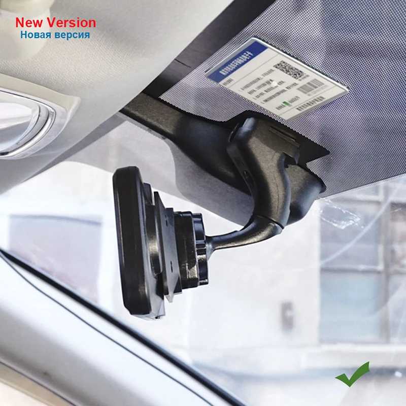 New 1Set Rear View Mirror Back Plate Panel + Mirror Dash Cam Mount Bracket Arm For Car DVR Instead Of Strap