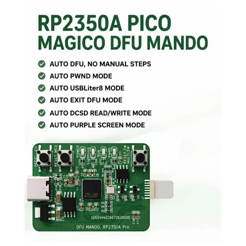RP2350A DFU Tool Automatic DFU Tool Entering DFU / PWN Mode Phone Repair Tool