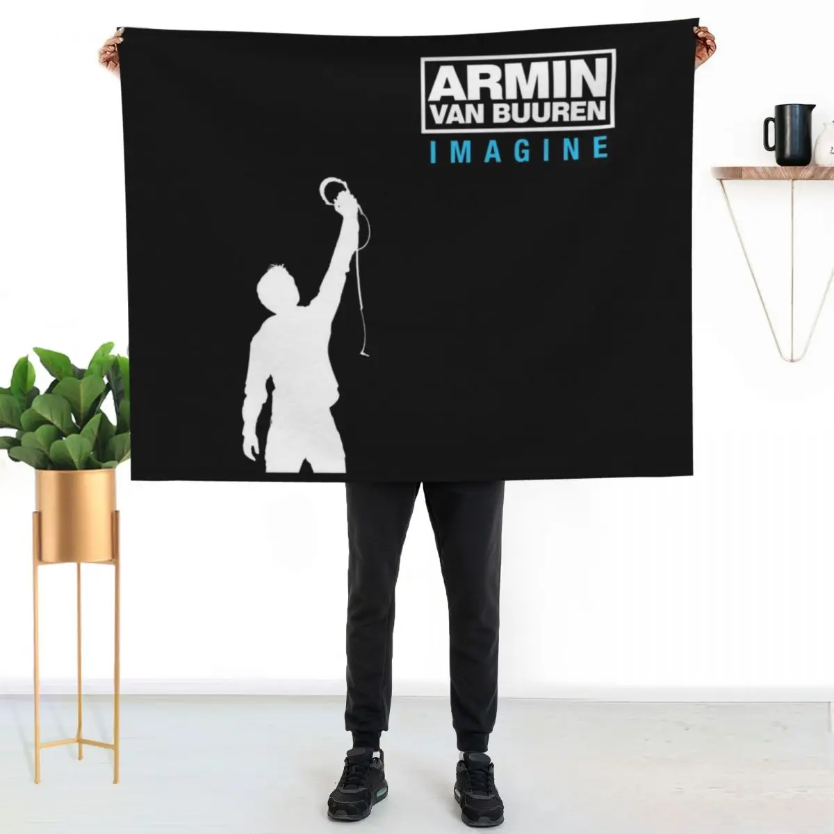 Armin van Buuren imagine Throw Blanket For Decorative Sofa Picnic Soft Warm Decorative Sofa Luxury Thicken Blankets