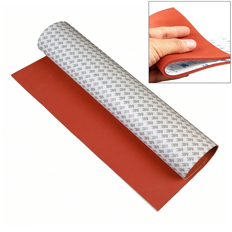 Heat Resistant Silicone Sponge Sheet 500X500MM Heat Conductive Silica Gel Filler Rubber Plate Foam Rubber Board For Hot Press