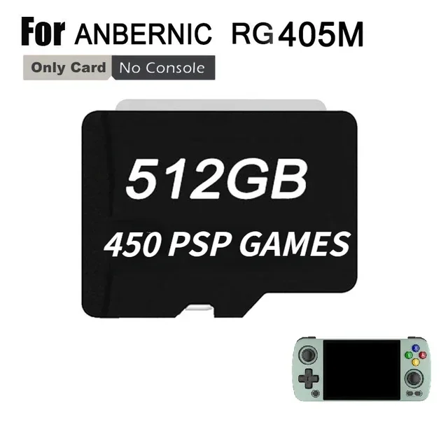 512g anbernic rg405m tf karte ps vita 3ds gamecube speicher karten videospiel konsolen ps2 mame psp classic mini 70000 spiele