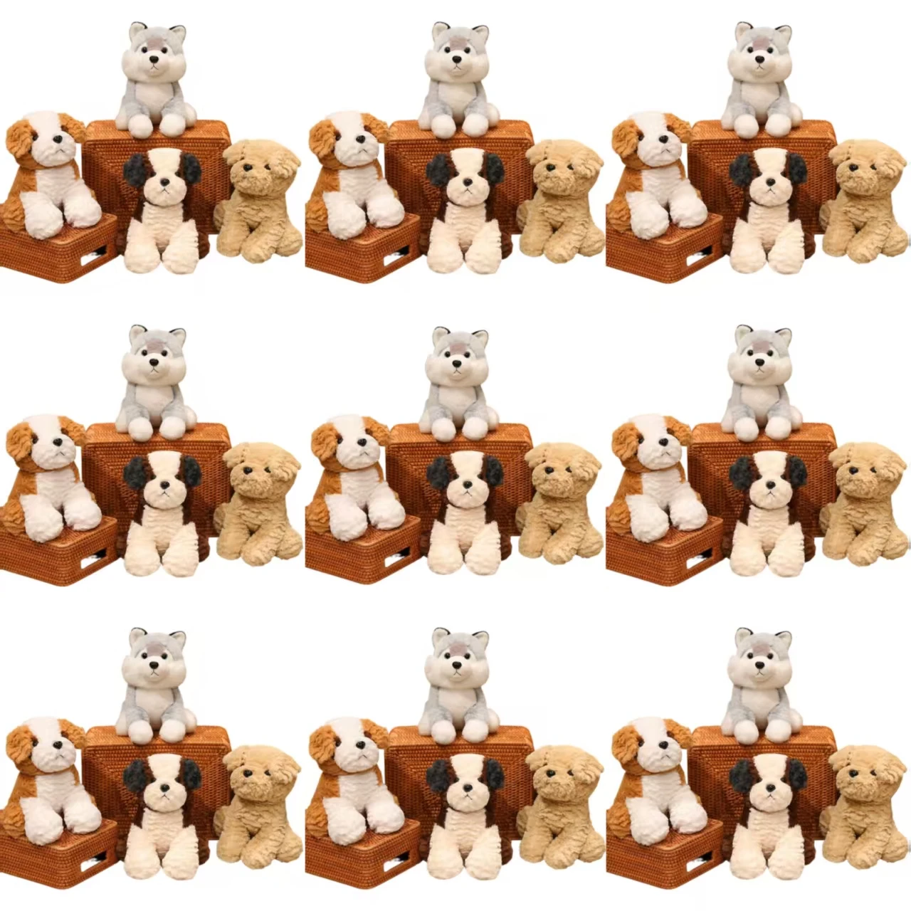 

Cozy Dog Pillow for Sofa Office Adorable Plush Cushion Non-Slip Base Washable Fun Home Decoration Gift