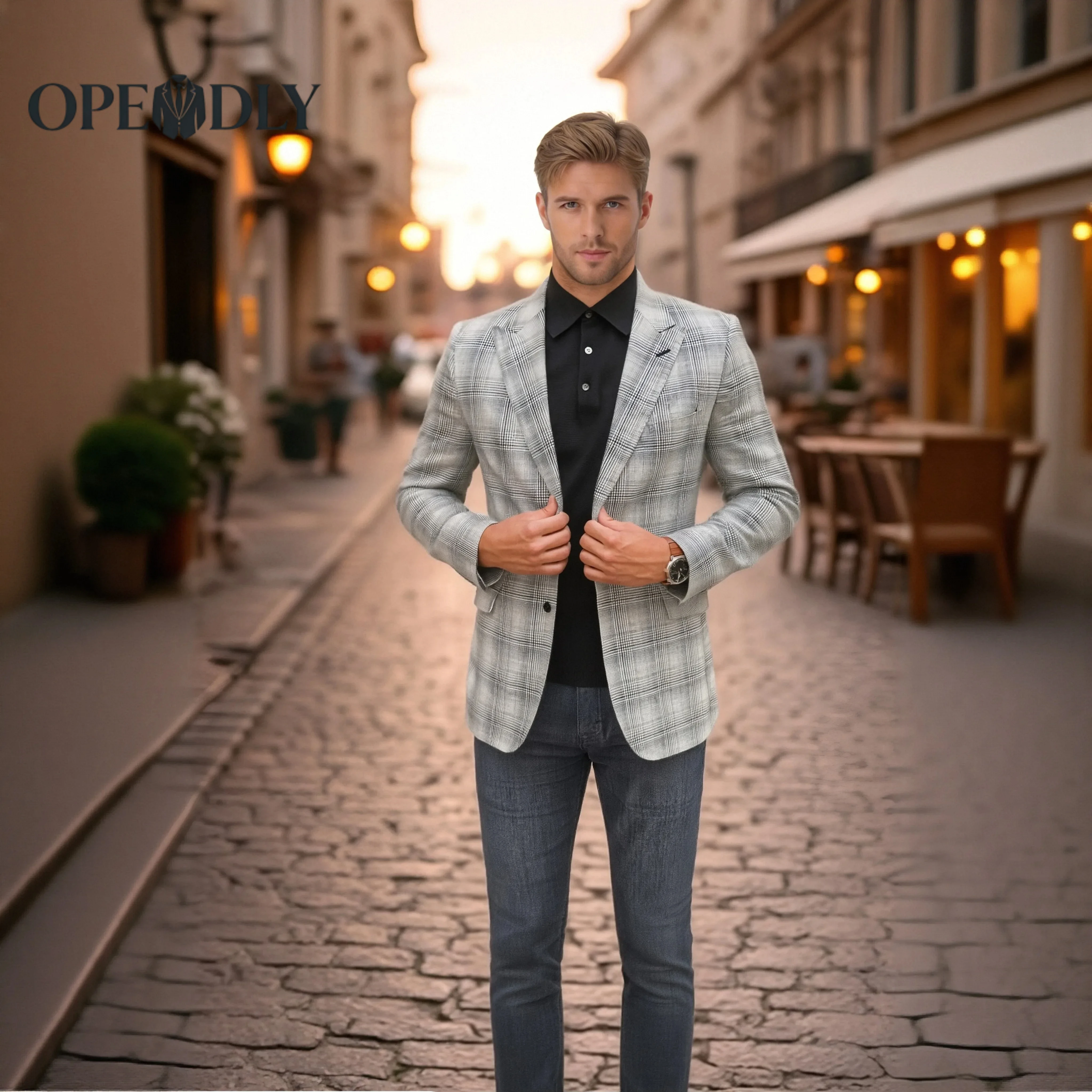 

Tailored Mens Three Piece Suit Custom Made for Wedding Groomsmen Tuxedo Formal Business Attire