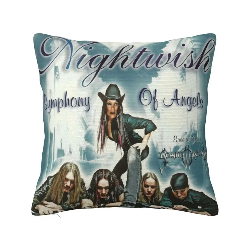 

Роскошный чехол для диванной подушки Nightwishs Music с металлическим ремешком на заказ, мягкая наволочка Bel Canto