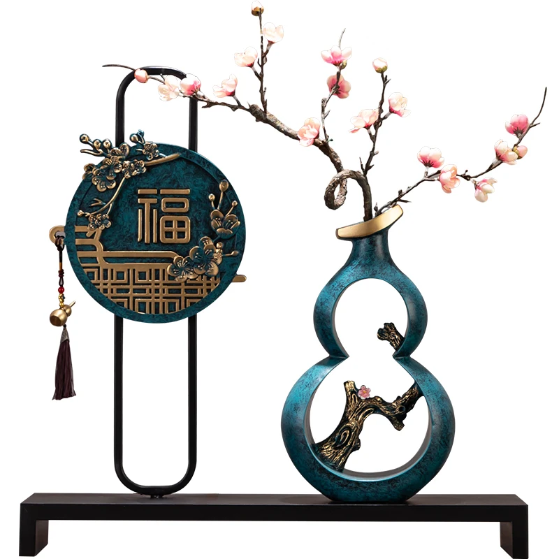 النمط الصيني القديم الجديد النمط الصيني المفروشات الكبيرة الراقية عالية الجودة المدخل ديكورات المنزل النمط القديم #1