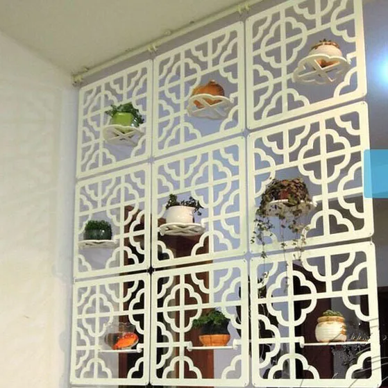 29/39 CM Folding Hanging Screen White Room Divider Panels Decorative Room Partition Hanging Curtain Home Decor Wall Art