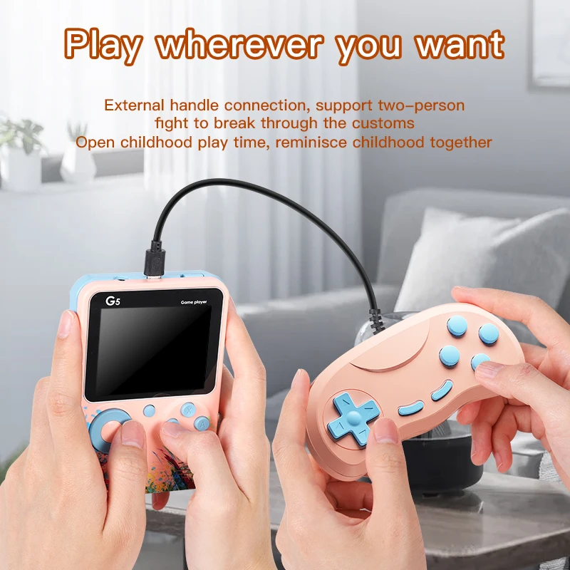 Game Console Retro Handheld Portable 500-in-1 Classic Game Player Supports TV Connection 3.0