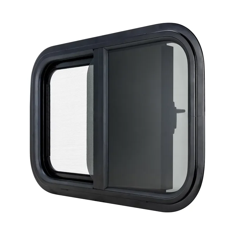 4mm Tempered Glass Window for RV Camper Car Aluminum Alloy Frame Fixed Side Window EMARK DOT Certified Recreational Vehicle