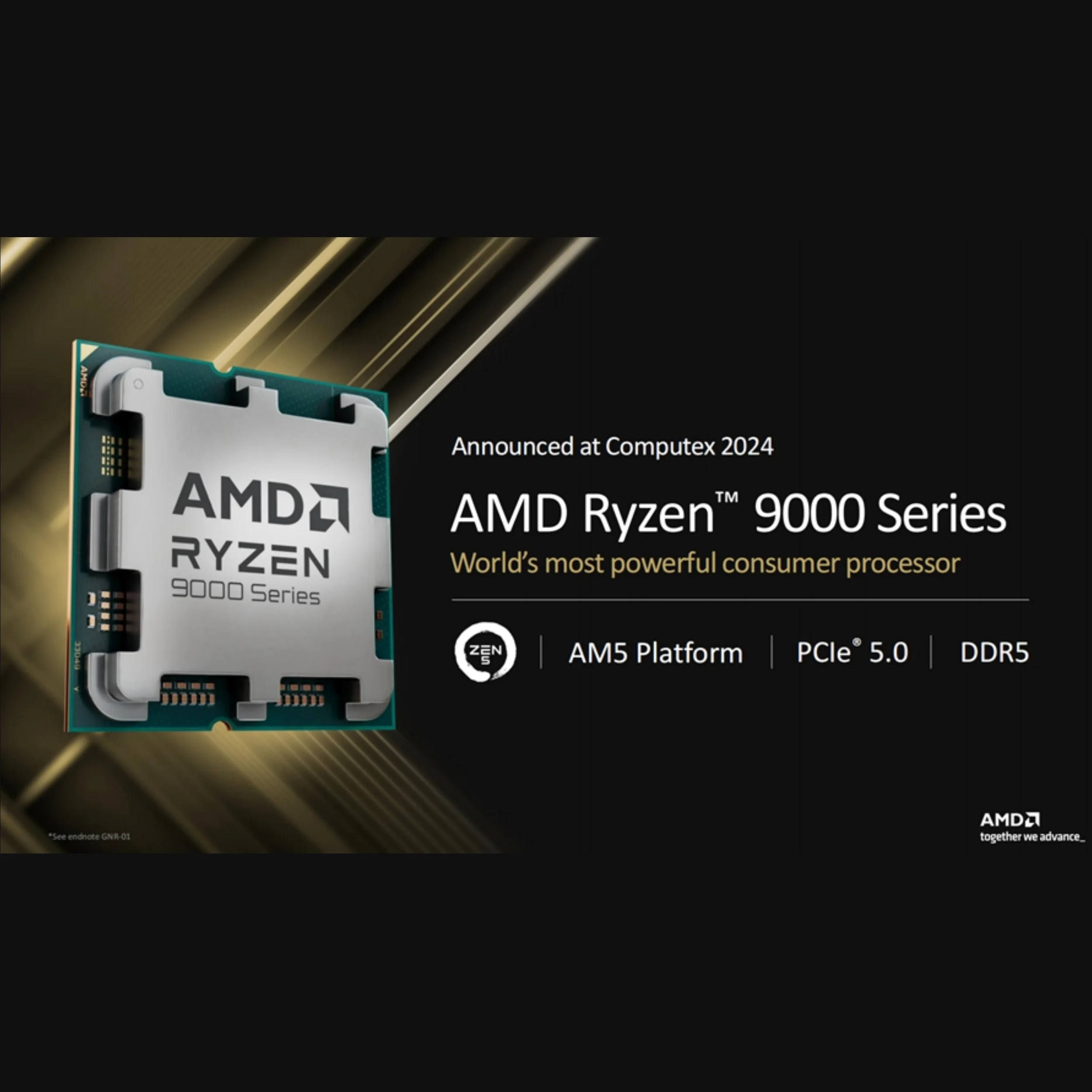 Original box Ryzen 9 9900X3D CPU for X670E X870 4.4 GHz up to 5.5