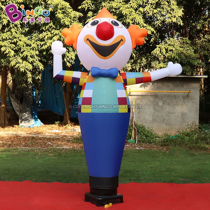 Payaso inflable personalizado de 2,7 m de altura, bailarín de aire para decoración publicitaria, 8,9 pies, divertidos bailarines de cielo, juguetes de tubo para hombre, BG-D0161