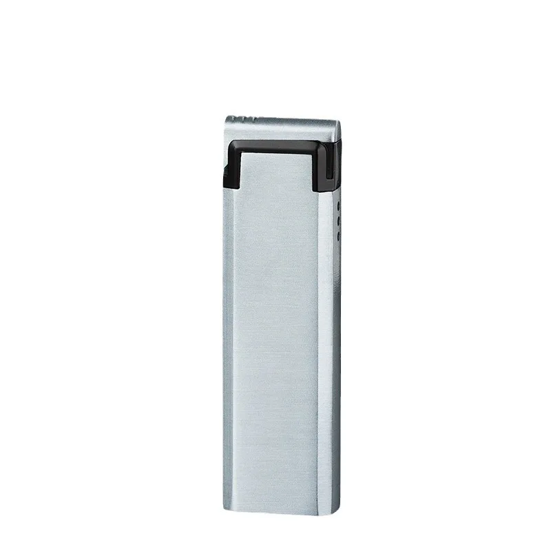 Personalized Inflatable Windproof Red Flame Metal Lighter Multi color Gradient Electroplated Candy Color Wholesale