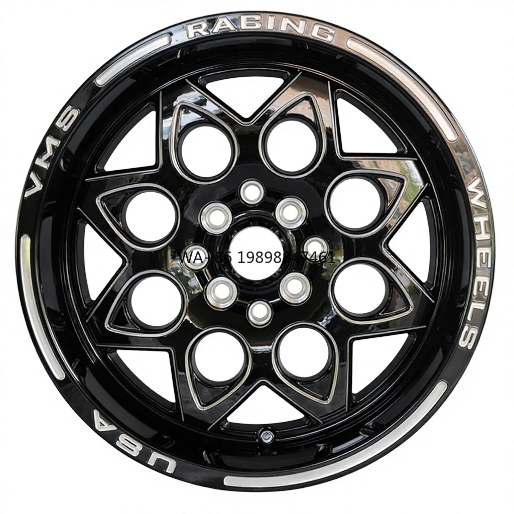 

Новинка! Горячая распродажа: 15x8.0-дюймовые черные легкосплавные диски с сетчатым дизайном для легковых автомобилей, универсальные, с колпаками на ступицы.