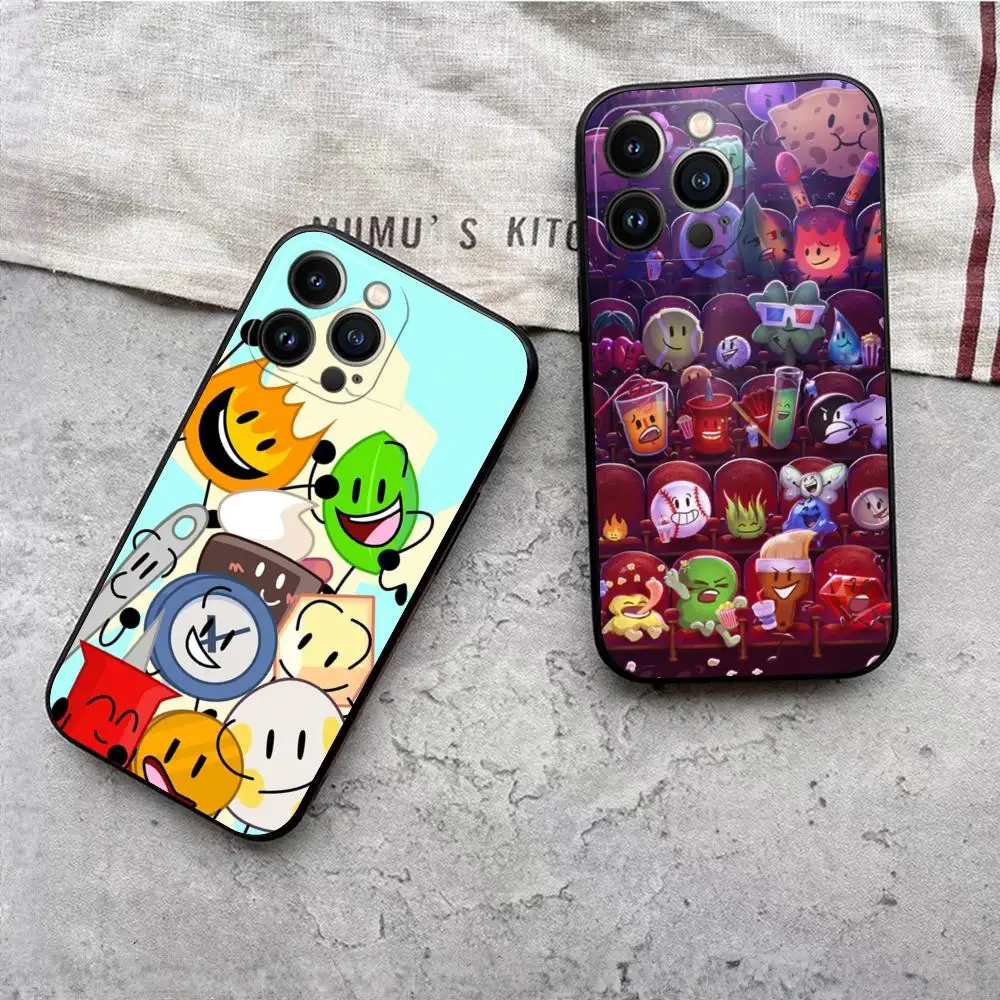 Bfdi Poster Battle For Dream Island Phone Case For Iphone 15 14 13 Mini 11 12 Pro Max Xr X Xs 7 8 Plus Shockproof Back Cover