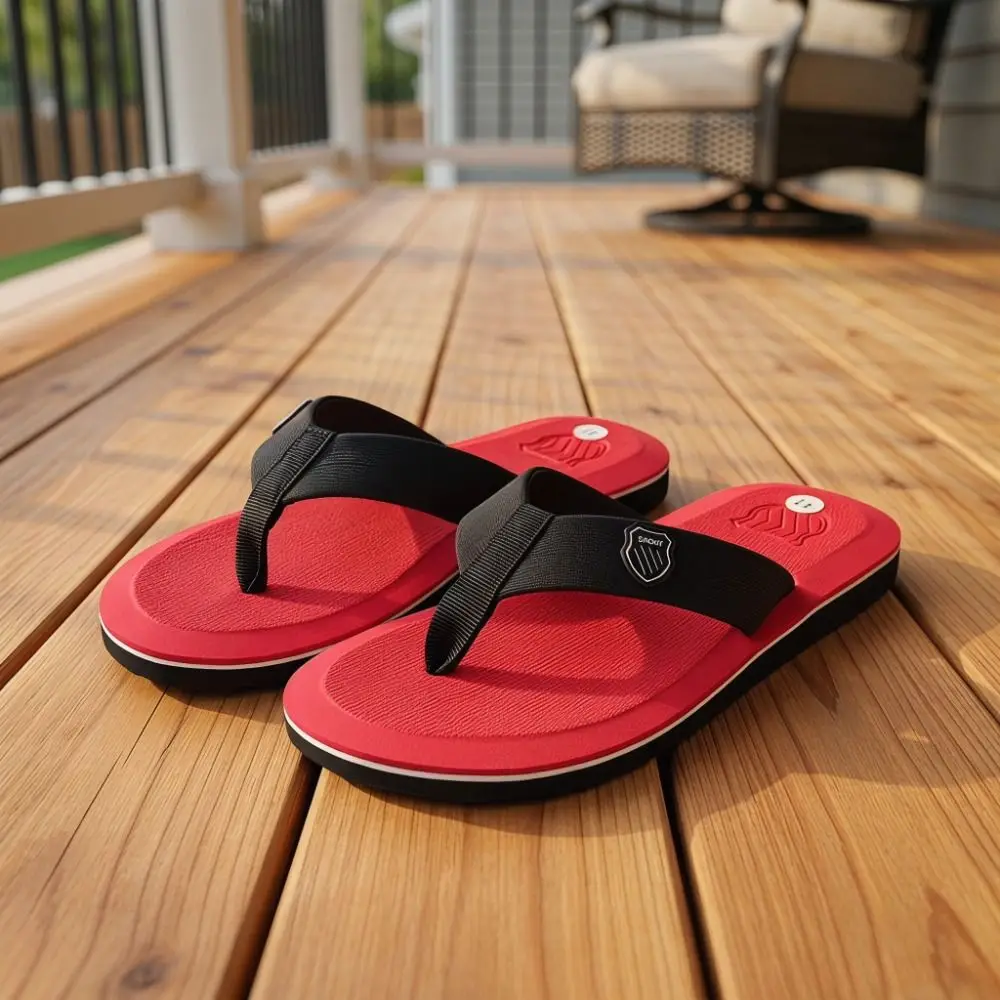 

Male Flat Beach Sandals Shoes Soft Soled Men Slippers EVA Casual House Slippers House
