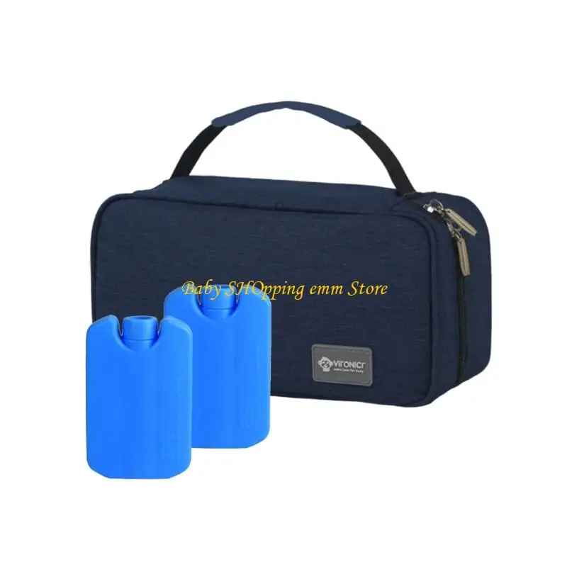 23GD حقيبة تهدئة الحليب التمريض متعددة الوظائف حقيبة تخزين حليب الأم مع عربات الثلج للنساء المهني وأم بيربيرا