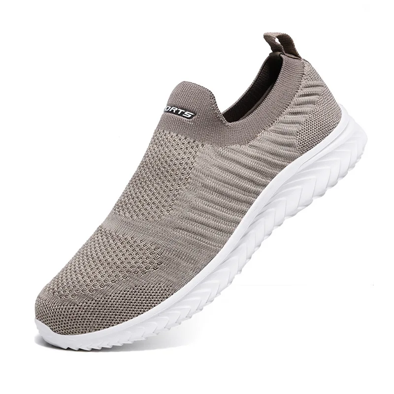 men sneakers light fashion casual shoes slip-on comfortable women pink couple shoes large size  gray without lace