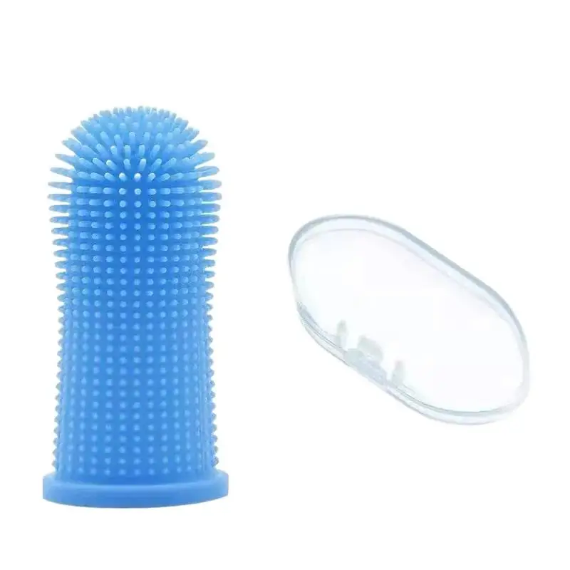 Brosse à dents Super douce pour chien, pour animaux de compagnie, nettoyage des dents, soins de la mauvaise haleine, outil de brosse à dents en Silicone Non toxique, 1/2/3 pièces