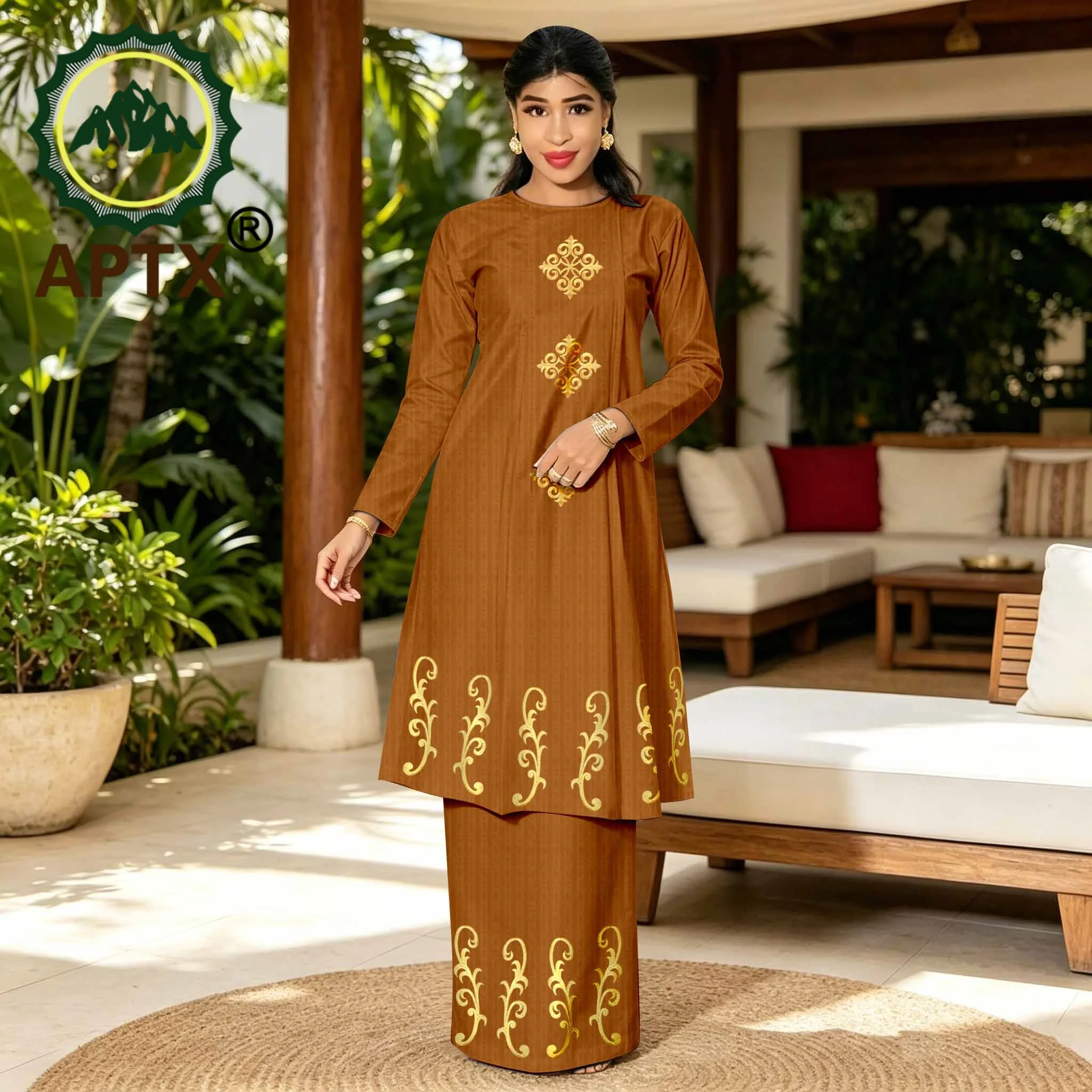 Women's Dress Muslim Abaya Arab Nigeria Long Embroidery Dress Match Skirt Wedding Evening Party Elegant Lady Gown 2626050