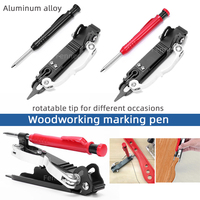 Multi-Function Scribing Tool Construction Pencil DIY Graffiti Line Measurement Tool Woodworking Adjustable Marking Tool
