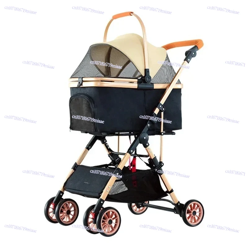 

Pet Stroller Portable Folding Travel Dog Trolley Pet Stroller