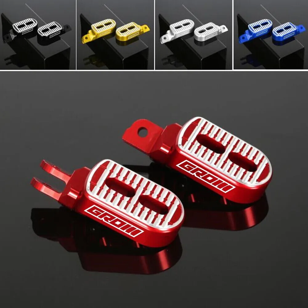 

3D CNC Front Rider Foot Pegs Pedals Footrest For Honda GROM 125 MSX125 2014-2024 3D CNC Front Rider Foot Pegs Pedals Footrest