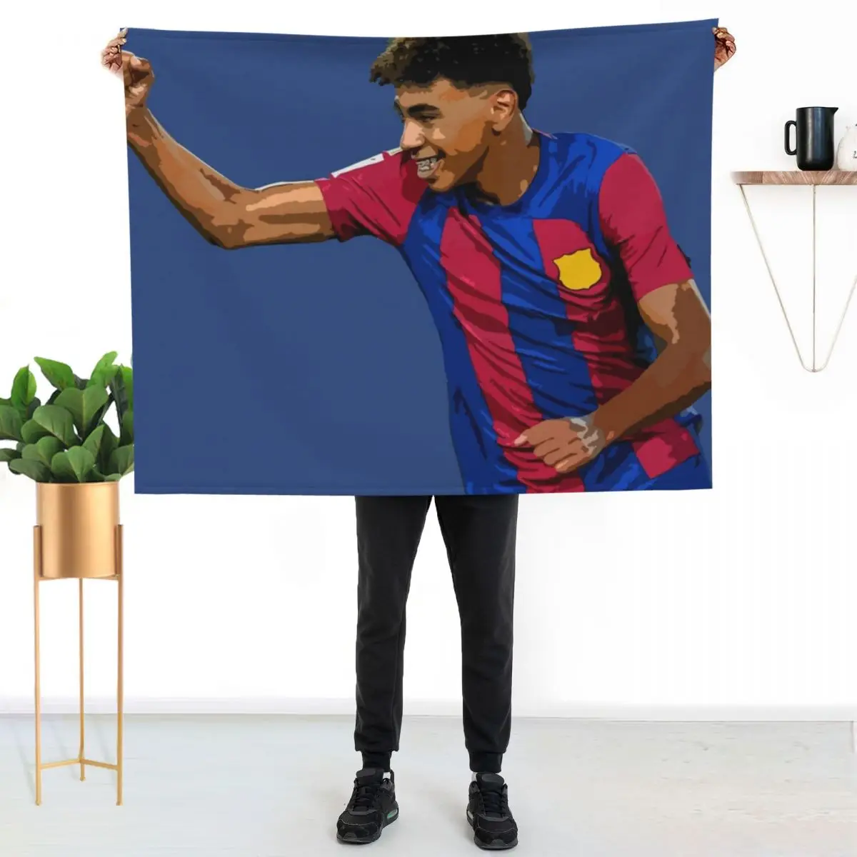 Lamine Yamal Throw Blanket Soft Plush Plaid anime Sofas For Baby Bed for winter Blankets