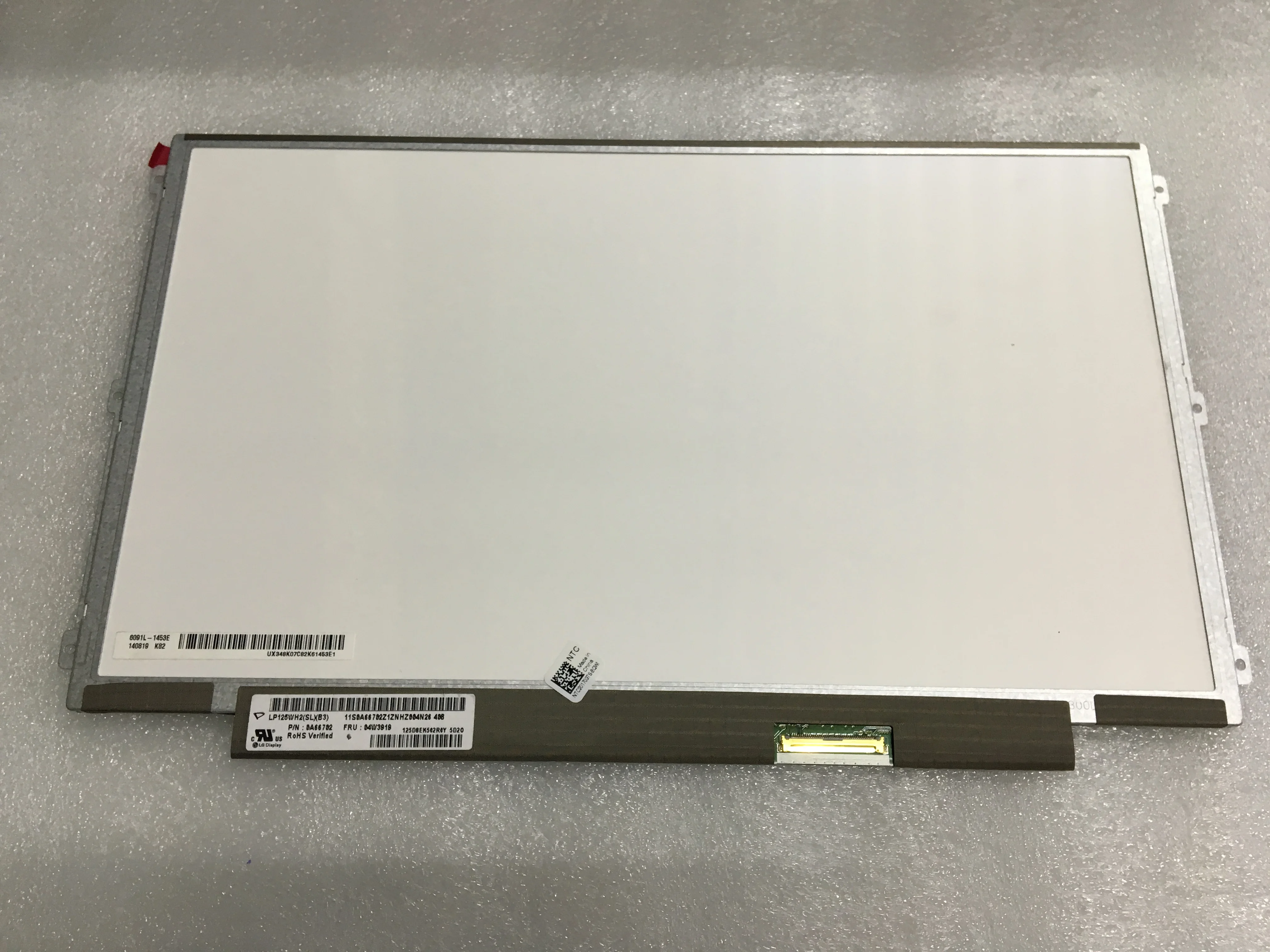 12.5 inch display screen 40pin for LENOVO S230U, K27, K29, X220, X230, LP125WH2, LP125WH2-SLT1, LP125WH2-SLB3, LP125WH2-SLB1