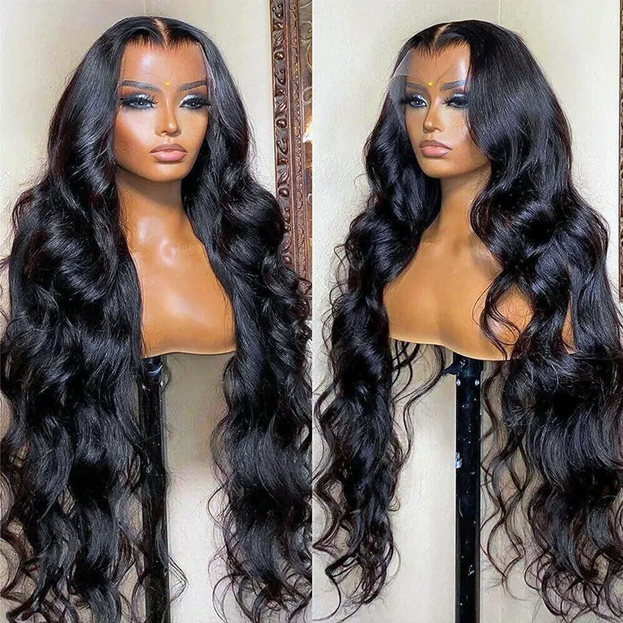 Human Hair HD Lace Wig With Baby Hair 13x6 HD Lace Front Wig Natural Color Indian Body Wave Human Hair Wigs