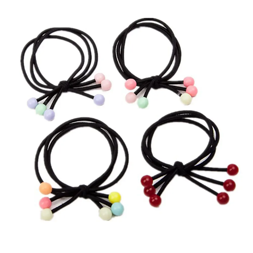 

10 Pcs Cherry Hair Accessories Soft Elastic Ponytail Holders for Women Girls Hair Ties Stretch Rings Hairstyle Tools