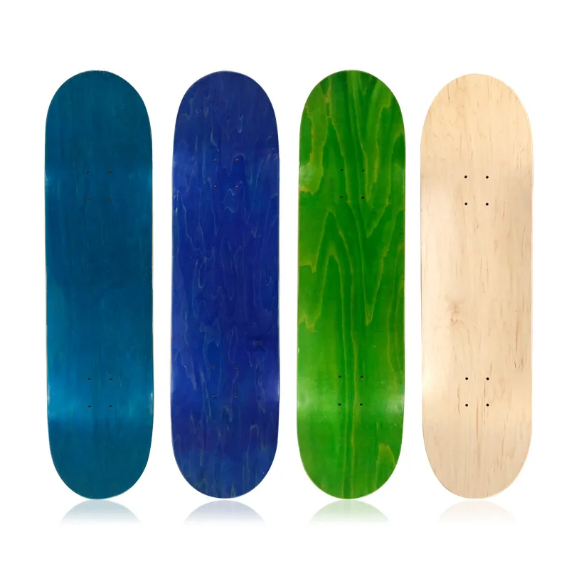 DIY Customizable 7-Layer Canadian Maple Skateboard Deck, Multi-color Multi-size Professional Double Kick Blank Skateboard
