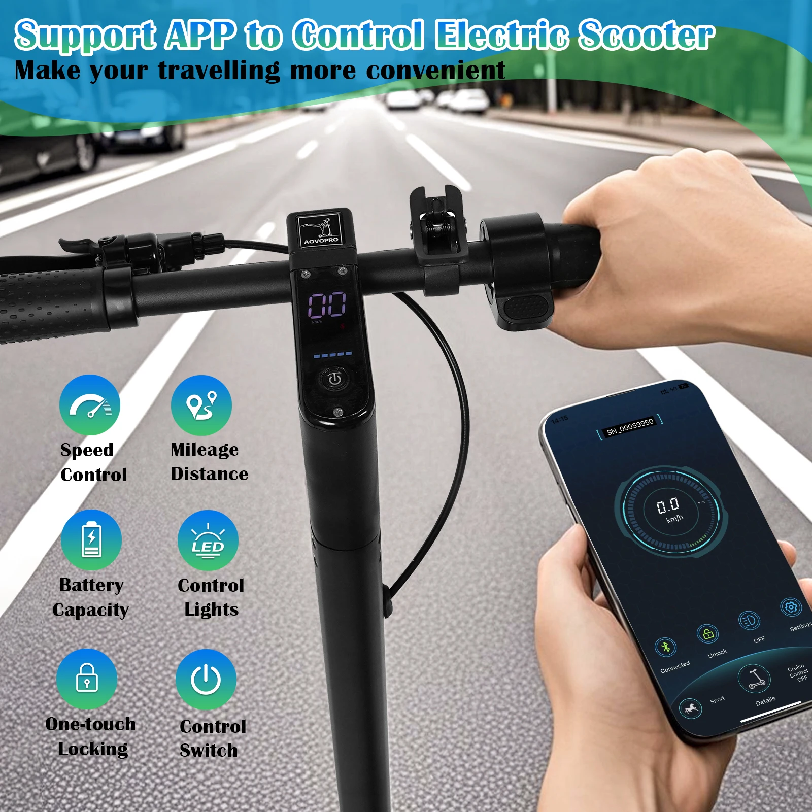 JUICEASE TX01 Elektroroller Leistungsstarker Motor Hohe Geschwindigkeit 45KM Reichweite 42V14.5AH 10-Zoll Luftreifen Hochkapazitätsbatterie Smart Faltbar A1MAX ESMAX AOVOPRO E-Scooter – Detail 13
